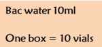 Bac water 10ml
