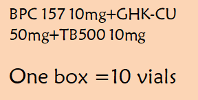Click to enlarge GLOW 70 (BPC 157 10mg+GHK-CU 50mg+TB500 10mg)